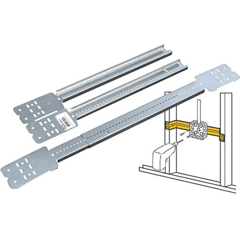 electrical box adjustable bar|adjustable bar brackets.